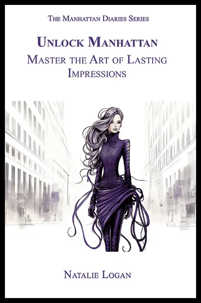 Front cover of “Unlock Manhattan” mastering transformation and the art of urban allure, featuring iconic NYC imagery